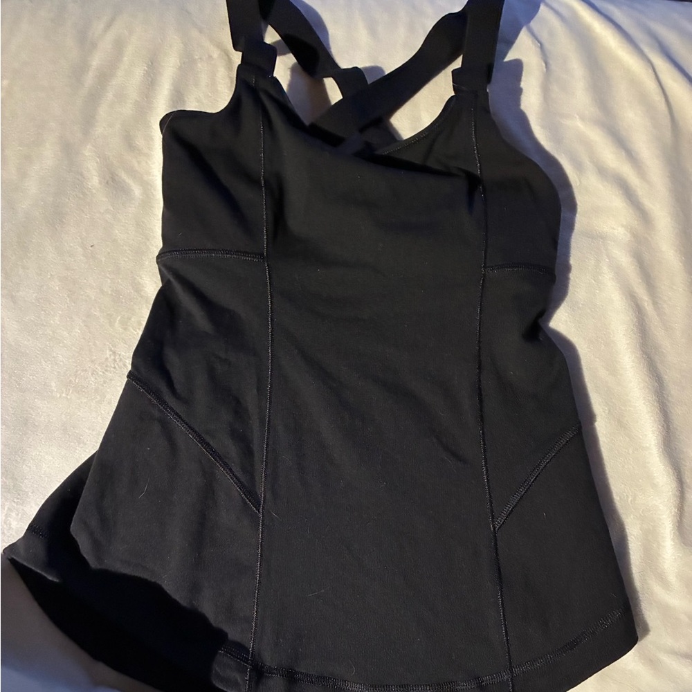 GUC Lululemon Black Tank Top Size 4